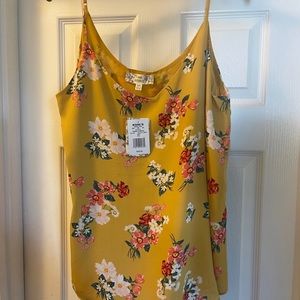 Yellow tank blouse